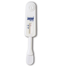 Test Rapid HIV CLIA Waived Kit OraQuick Advance® Rapid HIV-1/2 Antibody Test HIV Detection Whole Blood / Plasma / Saliva Sample 25 Tests by Orasure STC Technologies, Inc.  ID 1001-0079